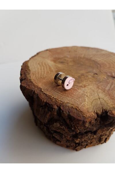 Karınca Piercing Toz Pembe Gazoz Kapağı Orijinal Tasarım Özel Kulak Piercing
