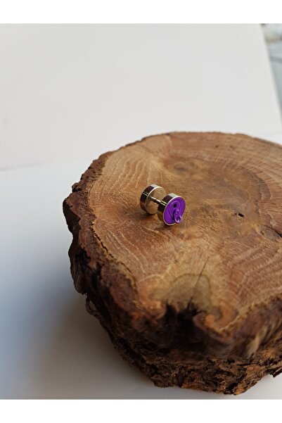 Karınca Piercing Mor Gazoz Kapağı Orijinal Tasarım Özel Kulak Piercing