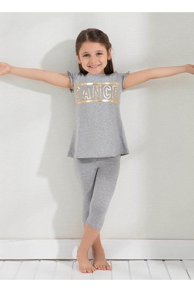 Blackspade Girl's Gray 6299 Pajama SetMelange