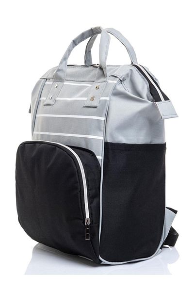Happy Baby Queen Functional Thermo Mother Baby Care Backpack Black Gray