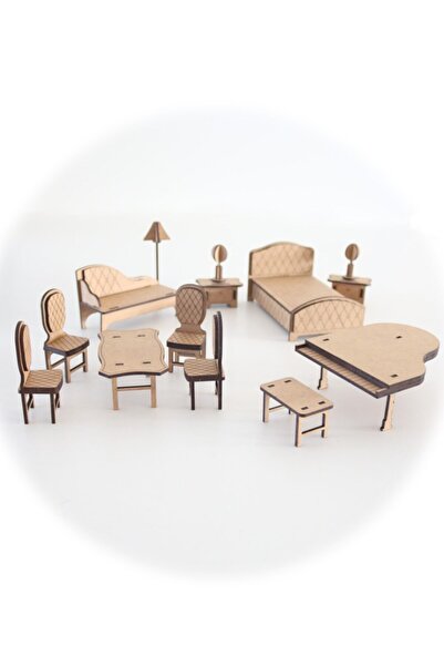 Genel Markalar 3d Ahşap Puzzle Ev Eşyaları Set 3  65 Parça