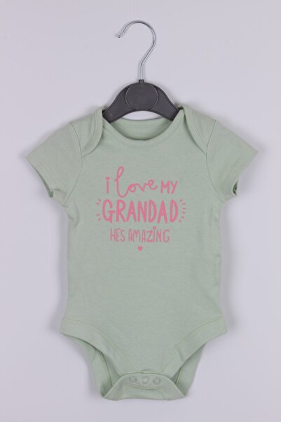 Çipil Baby Girl Green Short Sleeve Body