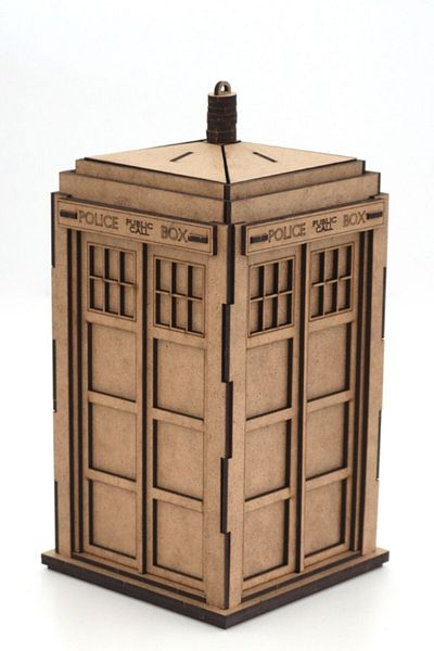 3D SERGİ 3d Wooden Puzzle Tardis 53 Pieces
