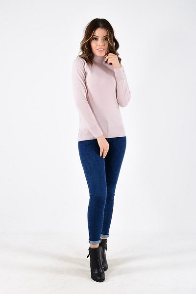 ModaPlaza Women's Powder Full Fisherman Knitwear Sweater 12955