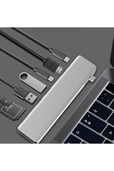 Coverzone 7in1 Hub Type-c To 4k Uhd Hdmı Usb Çoklayıcı