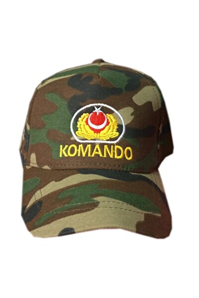 salarticaret Unisex Çocuk Yeşil Asker Komando Şapka 50  ve 55 cm