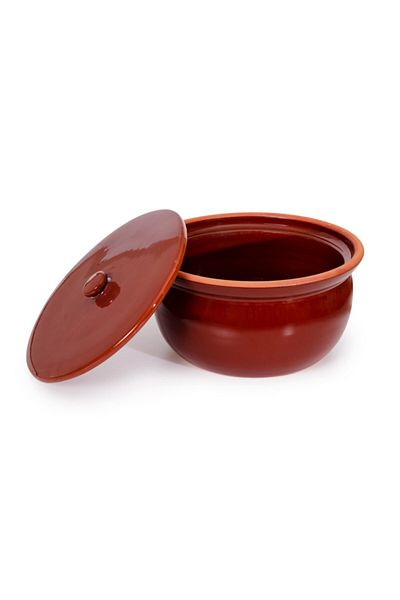 tureks pottery 100% Natural Full Glazed Oversized Saucepan
