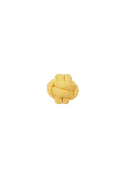 düğüm yastık Yellow Ball Decorative Knitted Pillow