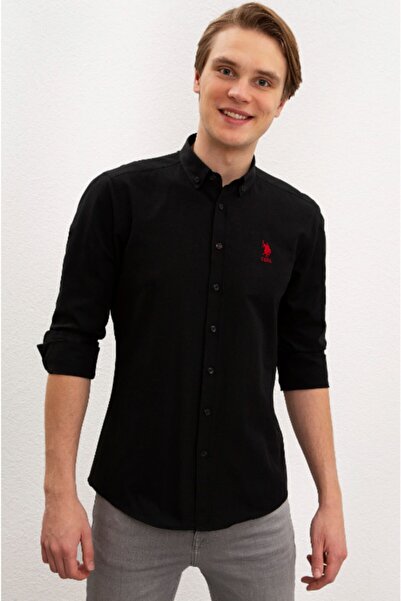 U.S. Polo Assn. Erkek Siyah Gömlek
