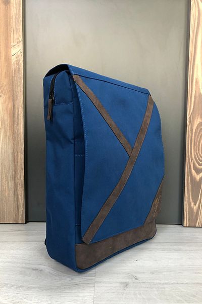 AGOÇANTA Unisex Blue Laptop Bag - With Compartment, For Back and School