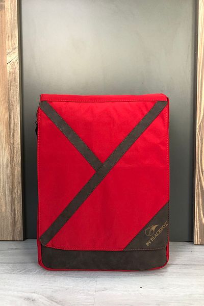 AGOÇANTA Geantă roșie unisex cu compartiment pentru laptop - pentru rucsac și școală