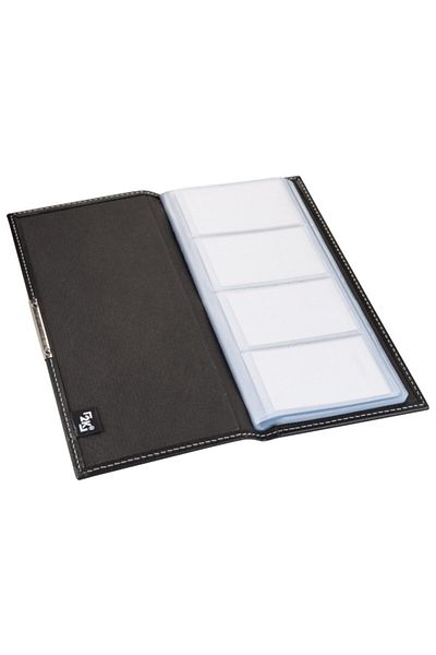 2K Vegan Business Card Album with 192 Cards in 4 Rows - 12.5X26.5 cm