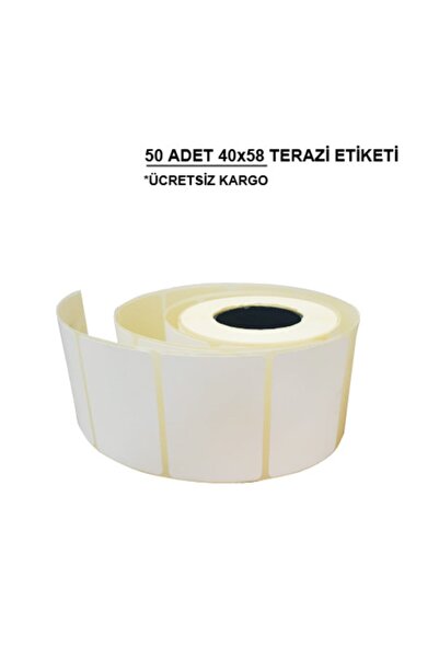 Terazi Etiketi 40x58 / 500 Sarım 50 Rulo