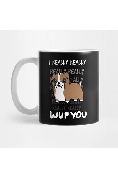 TatFast Corgi I Really Wuf You Mug, Gift, Dowry, Presentation