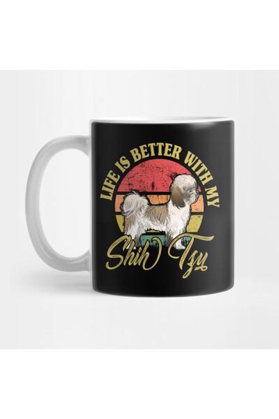 TatFast كوب Spitz Dog Vintage Life هو أفضل مع كوب My Spitz Retro