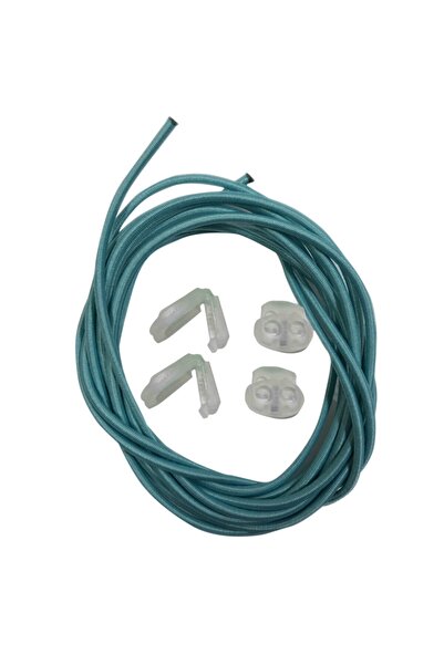 Öztürk Kundura زوج واحد من أربطة الأحذية العملية المرنة 100 سم باللون الأزرق ...