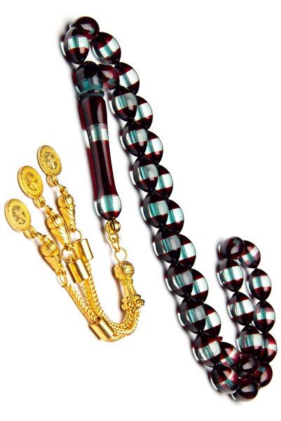 OTTOTESBİH Men's Gift Burgundy Water Green Vernier Scented Powdered Amber Pra...