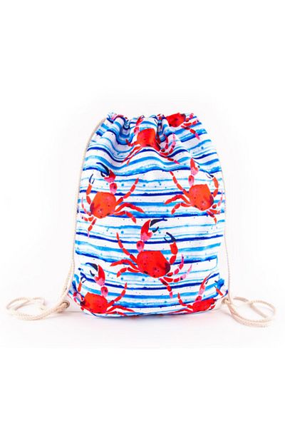 ANEMOSS Krabben-Rucksack mit Kordelzug