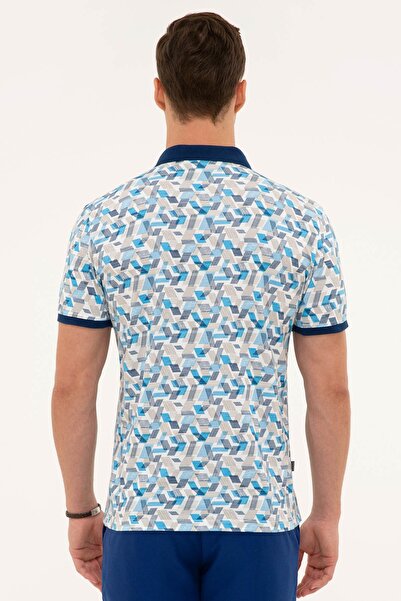 Pierre Cardin Μπλουζάκι μπλουζάκι με λαιμόκοψη σε μπλε μπλέ λεπτή εφαρμογή