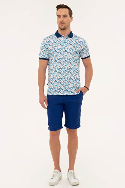 Pierre Cardin Μπλουζάκι μπλουζάκι με λαιμόκοψη σε μπλε μπλέ λεπτή εφαρμογή