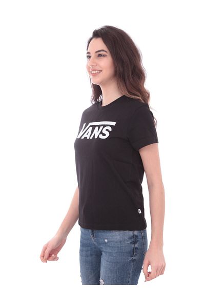 Vans Tricou negru pentru femei FLYING V CREW TEE 100445045