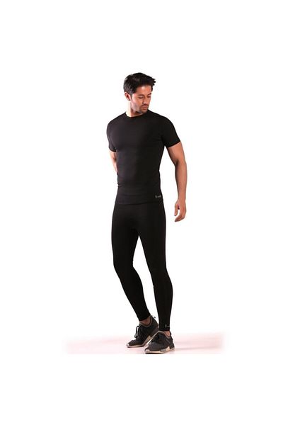 lovebox Polymer Coated Inside Slimming Fat Burning Short Sleeve Men's Thermal Corset Top