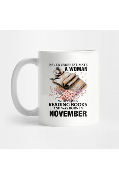 TatFast Never Undersitmate A Woman Who Loves Reading Books And Was Born In January Nerd Mug
