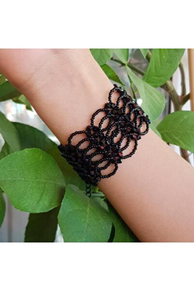 Handmade By HLY El Yapımı Kristal Taş Detaylı Tasarım Bileklik
