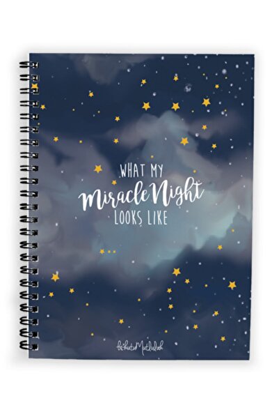 Bikutumutluluk Gift - N020 A5 Design Spiral Notebook - Miracle Night Notepad