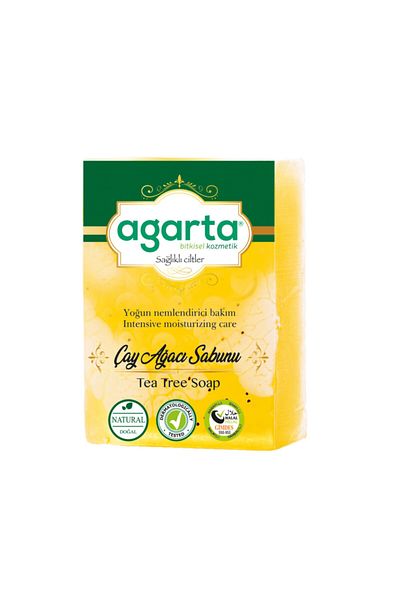 Agarta Natural Handmade Tea Tree Soap 150 Gr Halal Certified 100% Natural