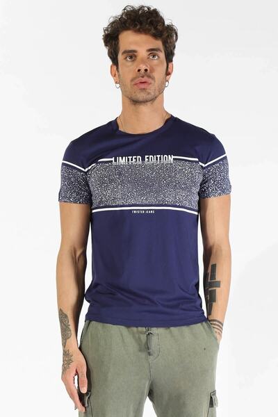 Twister Men's Navy Blue T-shirt 1953 20y 20se07000319