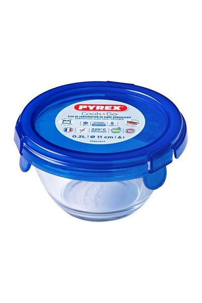 Pyrex 894pgpb/7040 Storage Bowl with Lid 0.2 L