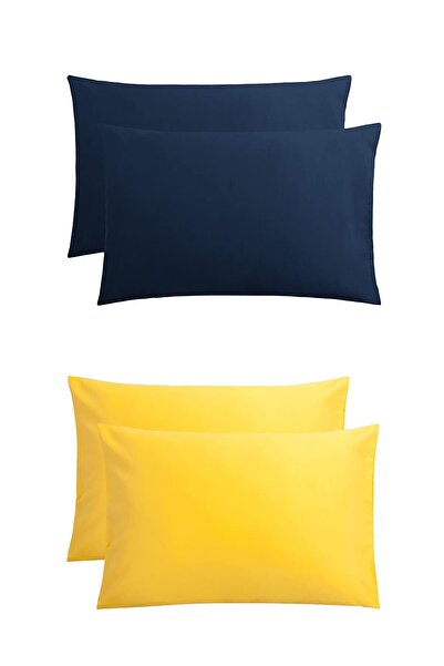 StellaFlavo Fata de perna 4 piese Stella Flavo 50x70+20cm cu husa Galben-alba...