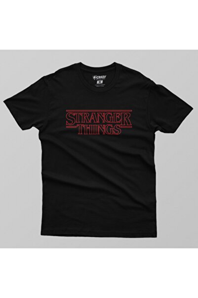 Crazy Ανδρικό T-Shirt με λογότυπο Stranger Things Outline