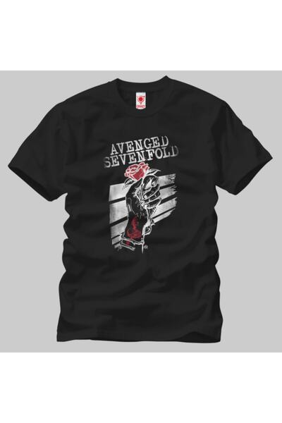 Crazy Avenged Sevenfold: Muška majica sa ružinom rukom