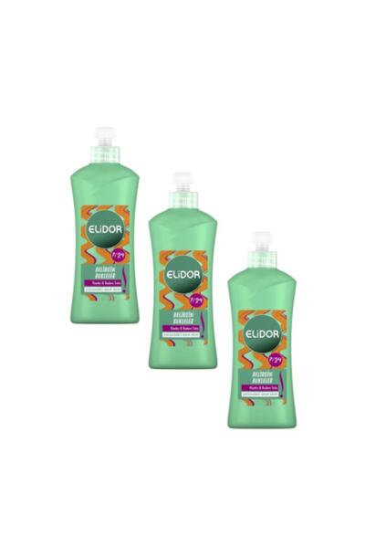 Elidor 7/24 Belirgin Bukleler Şekillendirici Saç Bakım Kremi 300 ml 3 Adet