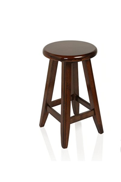 Genel Markalar Yuvarlak Tabure Ceviz Renk 70 Cm (yükseklik)