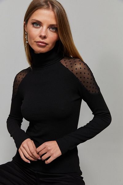 Cool & Sexy Blouse - Black - Fitted