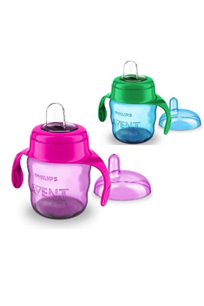 Philips Avent كوب تعليمي للأطفال من عمر 6 أشهر فما فوق 200 مل - أزرق × 2 قطعة...