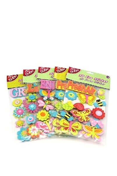 Bubu Bu-bu 00085 3d Eva Sticker Asorti Pvc (1 Paket)