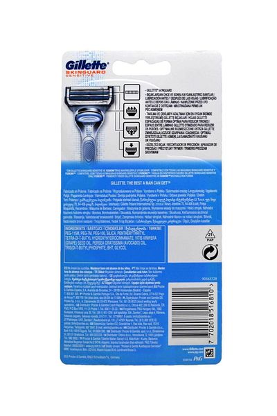 Gillette Skinguard Sensitive Shaver with 4 Refills