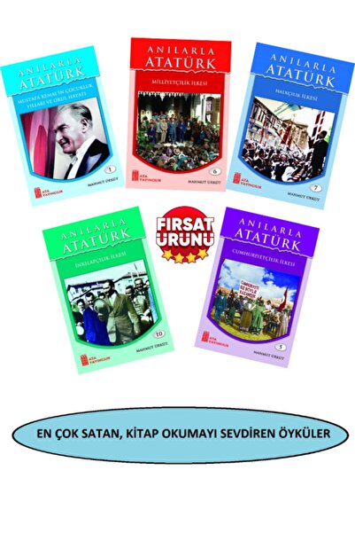 Ata Yayıncılık 3,ve 4.sınıflar Için Mustafa Kemal Atatürk 5'li Kitap Serisi( )
