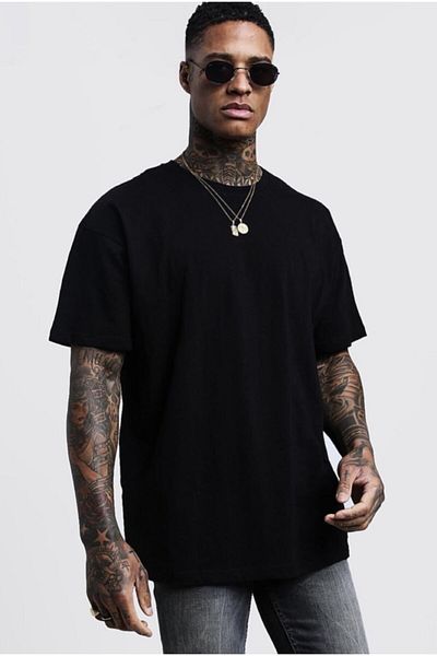 çerme Μπλουζάκι Unisex Μαύρο Basic Loose Cut Oversize