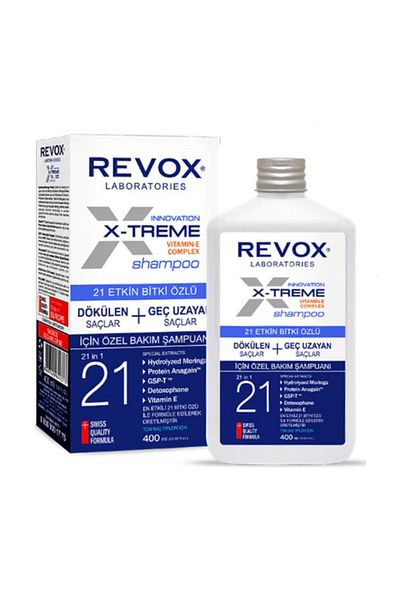 Revox X-treme 21 Effective Plant Extract Shampoo - 400 Ml