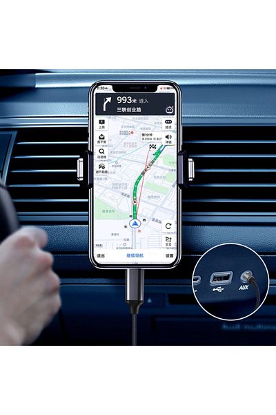 Buffer iPhone Lightning Aux Car Converter Audio Cable with 3.5 Mm Jack Input