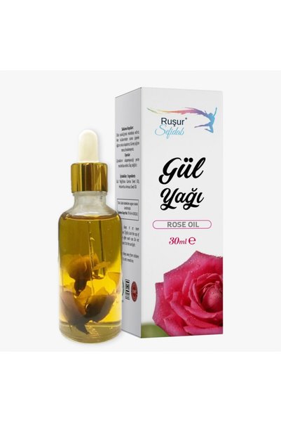 Ruşur Sefidab 1 قطعة صابون حجر الرشور و 1 قطعة زيت الورد 30 مل