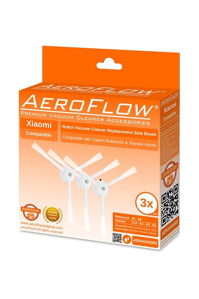 AeroFlow Xiaomi Roborock S5-s6-c10-e2-e3-e4 3-pack Side Brush