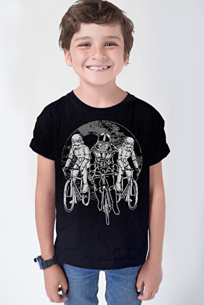 ROCKANDROLL Тениска с къс ръкав за момчета Black Star Bikers