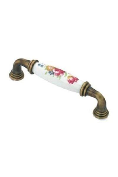 Özsan Porselen Kulp 128mm Dekoratif Vintage Porselen Çekme Kulp