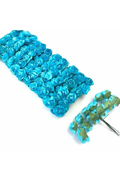 Aker Hediyelik Lacivert Kağıt Gül 144 Adet Lacivert Yapay Çiçek 120 Taneden F...